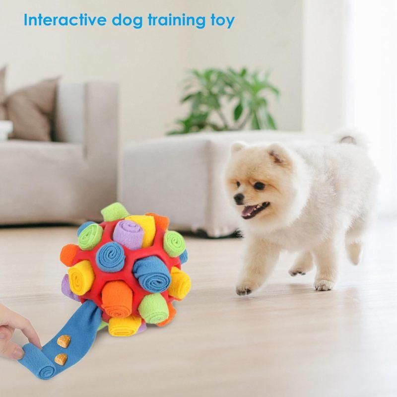 Dog Ball Interactive Pet Puzzle Toy Snuffle Feeding Ball
