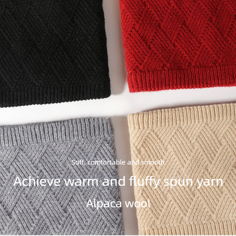Women's Fashionable Winter 3-Piece Set: Knit Hat, Scarf, and Gloves. A must-have for outdoor skiing and cycling—Beige