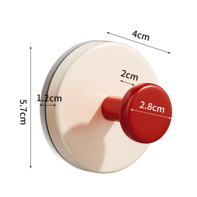 4-Pack - No-Drill Suction Cup Door Handle, Reusable Pull Knob for Wardrobes, Refrigerators, and Glass Sliding Doors - Blue