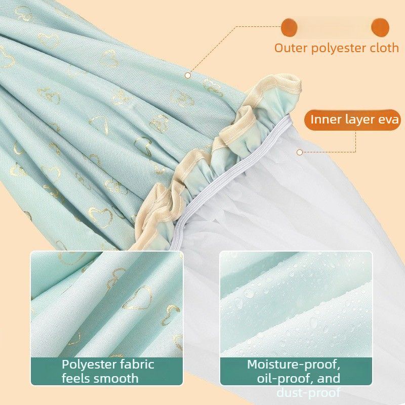 Women's Double-Layer Waterproof Shower Cap-pink