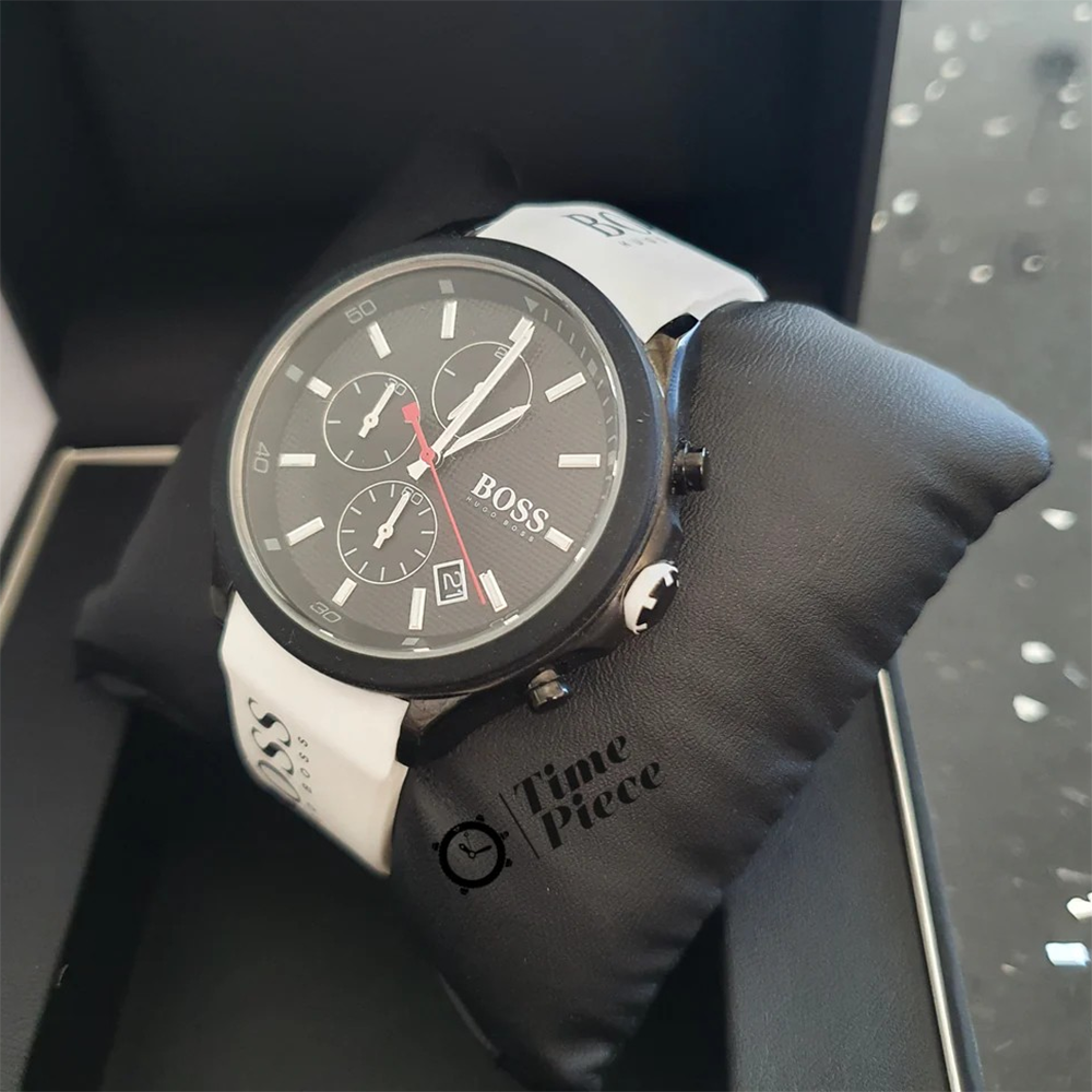Hugo Boss Velocity Men's Watch Chronograph White Strap 1513718