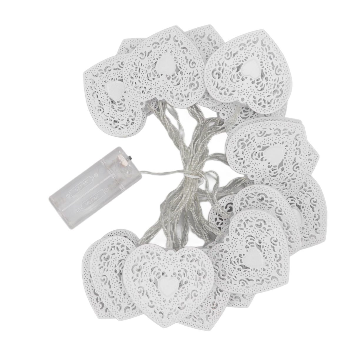 LED Love String Lights Iron 3 Meter Warm 20 Lamp Beads White Decoration Light for Valentine's Day Wedding