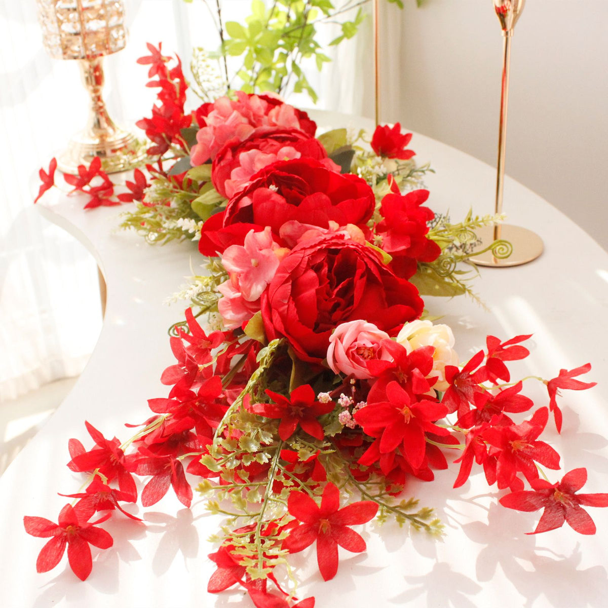 Spring Garland Door Decoration Room Pendant Flowers Lintel Flower Mirror Front Flower Chair Back Flower Wedding Arch Flower Peony