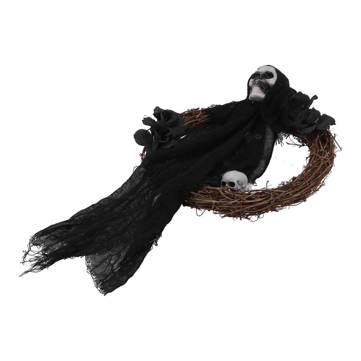 Halloween Ghosts Wreath Front Door Hanging Wreath Ghosts House Decoration Props Halloween Ornaments for Festival Decoration