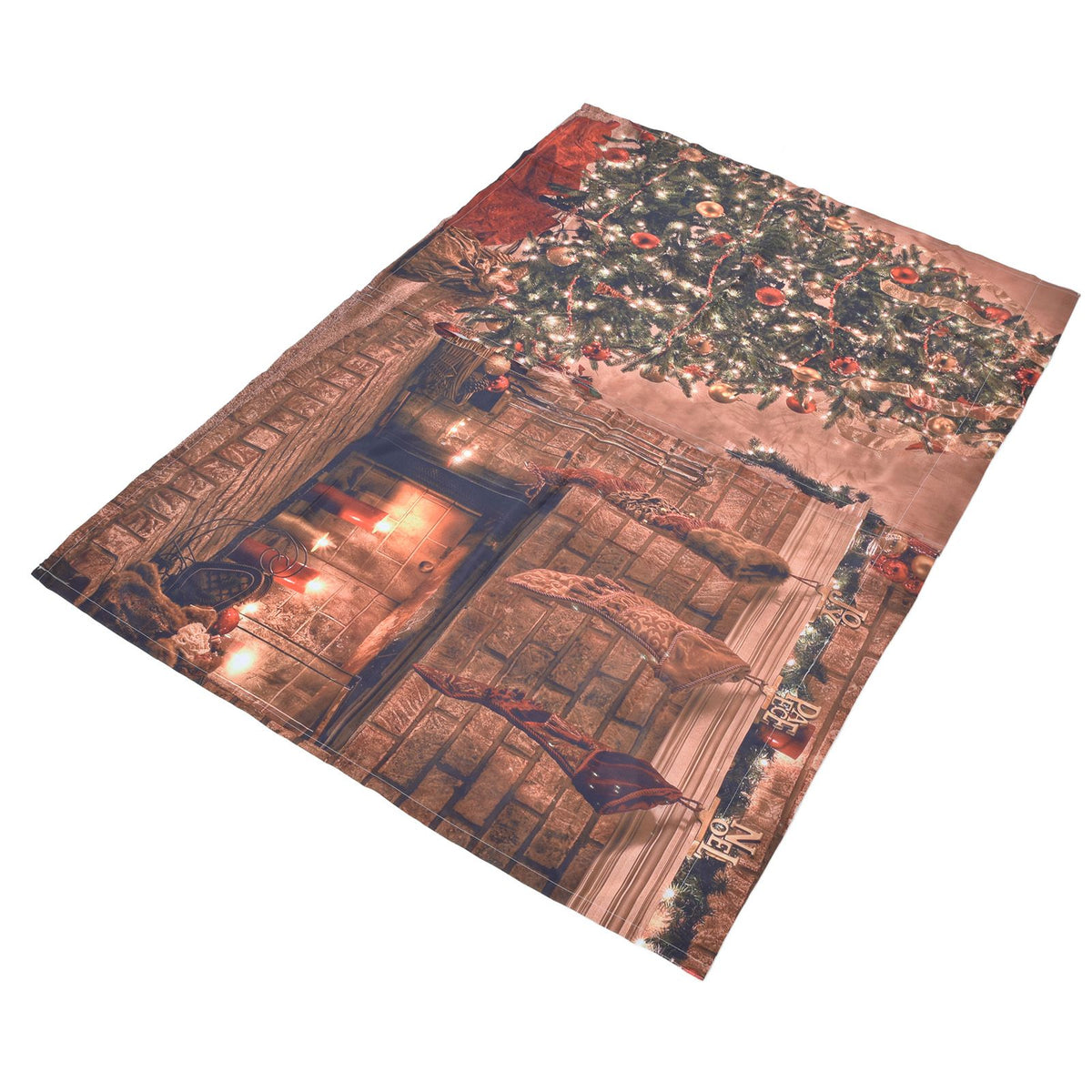 Christmas Curtains Decorative Blackout 3D Colorful Pattern Window Curtains for Bedroom Living Room Bathroom170x200cm