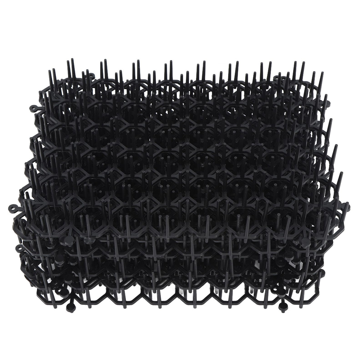 12Pcs Cat Deterrent Mat Anti Cat Dog Network Indoor Outdoor Repellent Training Plastic Spike Mat for Keeping Away Cats Dogs Protecting Plants