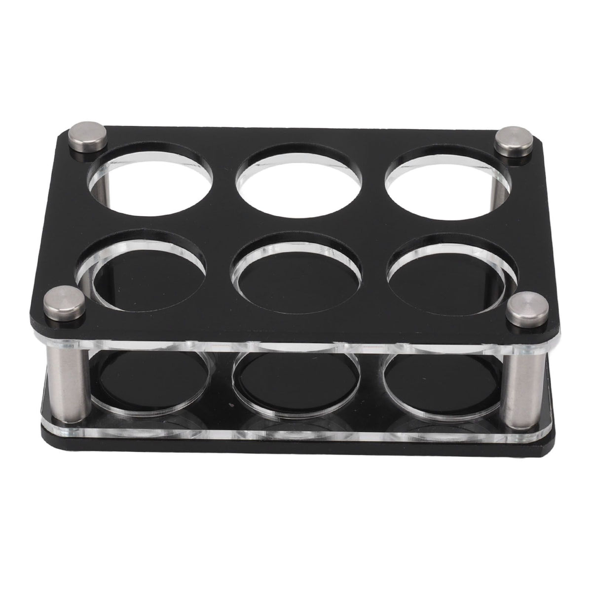 Wine Bottle Display Holder Acrylic Impact Resistant Decorative Wine Bottle Rack for Home Bar 2X3 6 Head Combination Cup Holder
