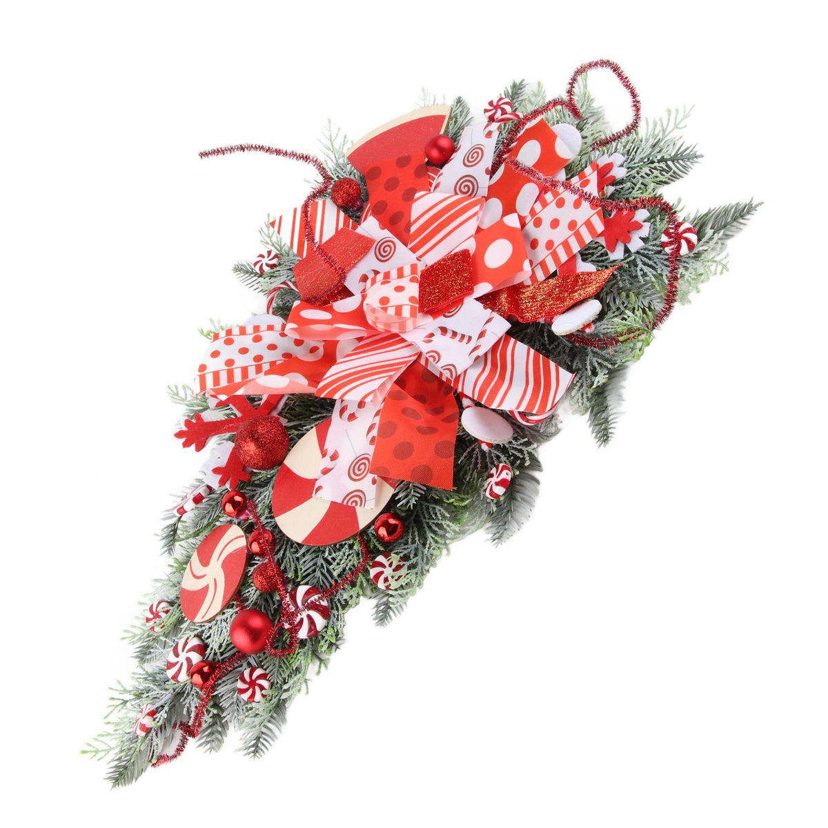 Christmas Garland Hanging Simulation Wreath for Living Room Bedroom Office Wedding Birthday
