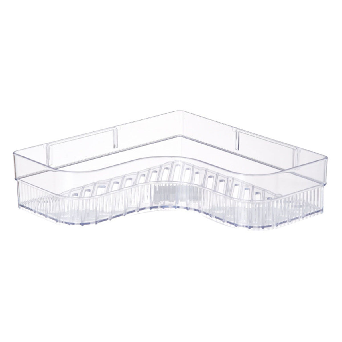 Shower Corner Shelf Plastic Corner Shower Caddy Wall Mounted Shower Organizer for Bathroom Toilet Crystal White