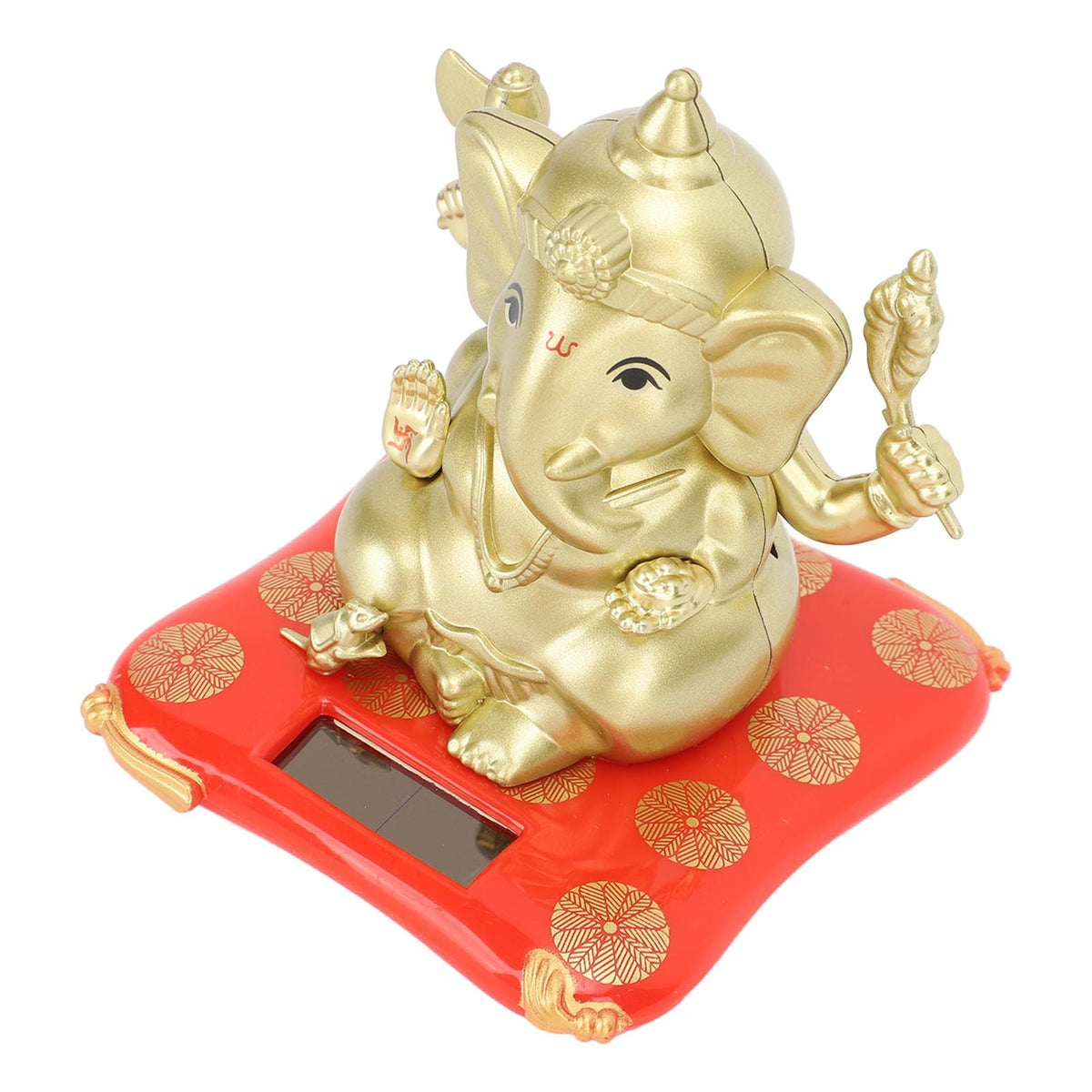 Car Solar Bobble Head Toy Exquisite Environmentally Friendly Elephant Swinging Dancing Toy Gold