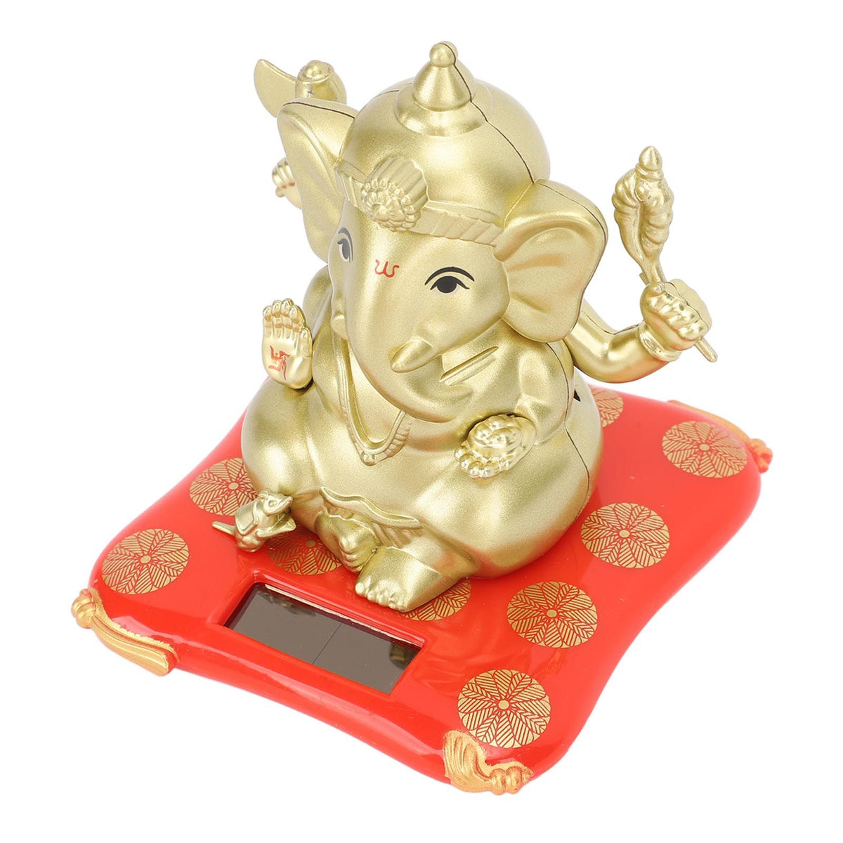 Car Solar Bobble Head Toy Exquisite Environmentally Friendly Elephant Swinging Dancing Toy Gold
