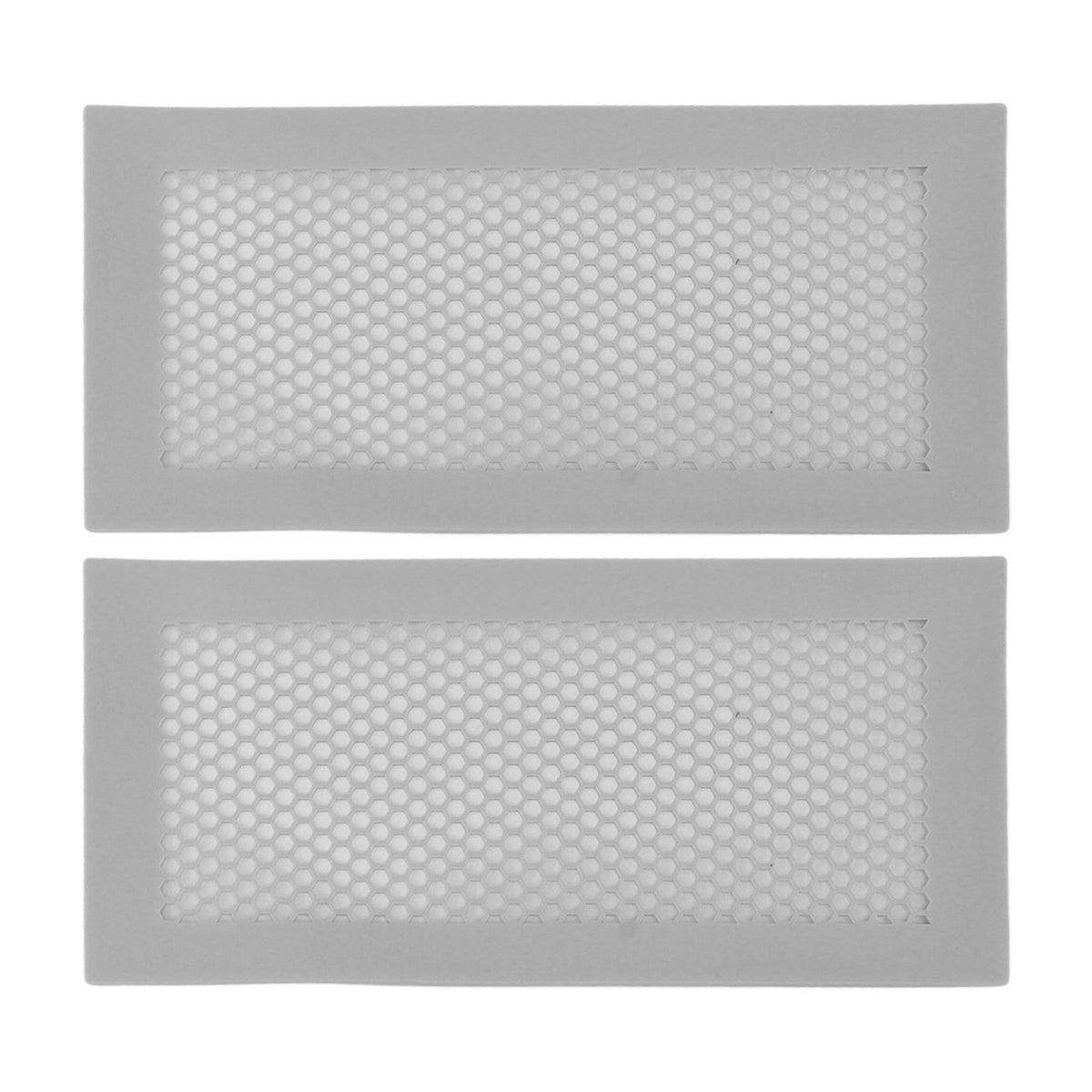 2Pcs Baby Proof Vent Cover Child Proof Safe Soft Silicone for Home Floor Catch Debris Hair Insect Gray