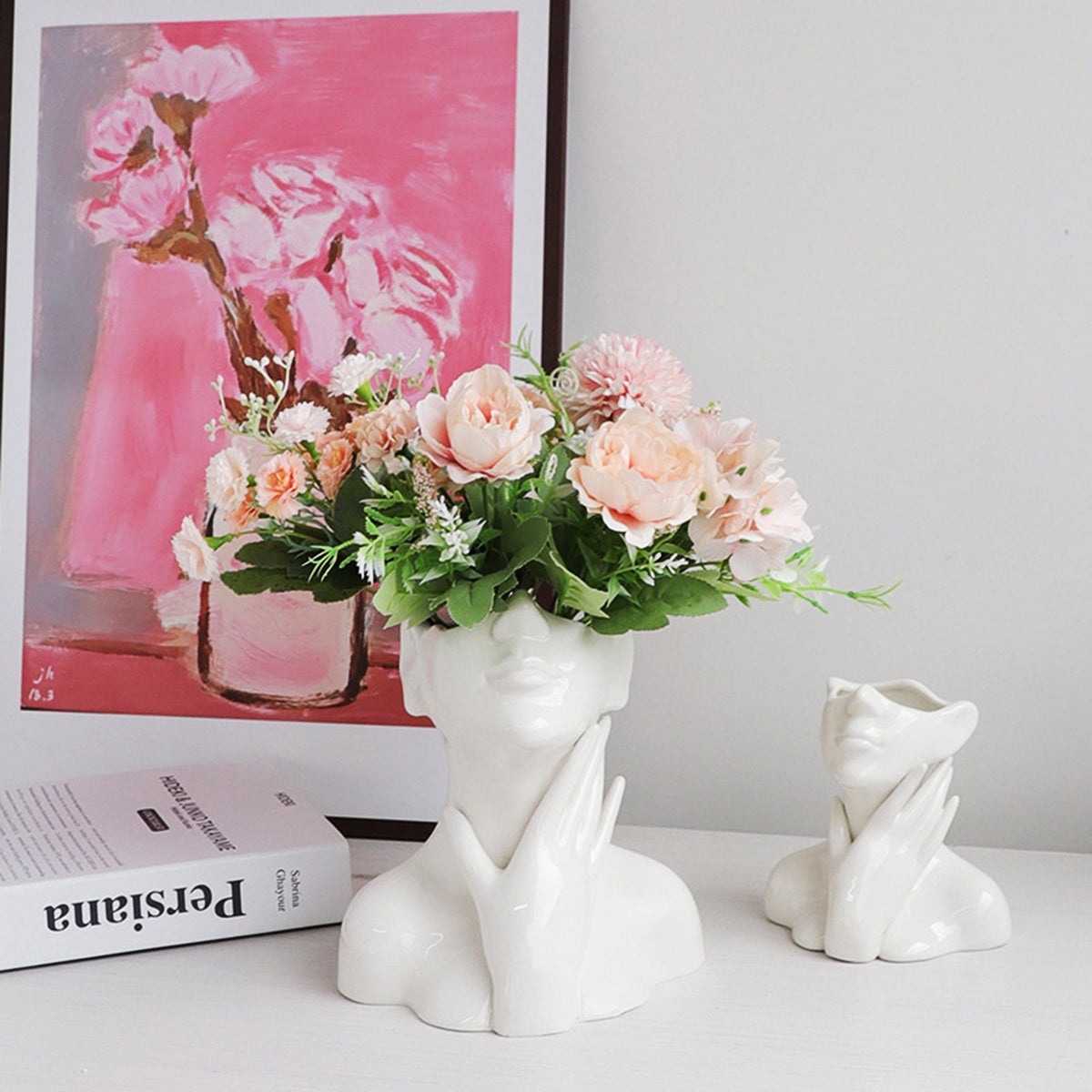 Simple Ceramic Vase Flower Arrangement Decorative Vase Living Room Ornament