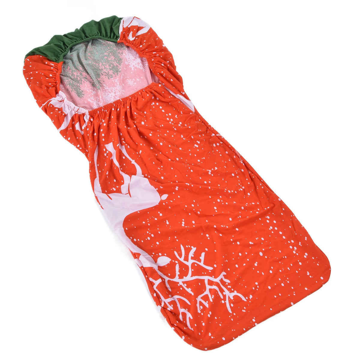 Polyurethane Fiber Christmas Chair Cover Stretchy Anti Folding Stretchable Dining Chair Cover for Party Holiday Home Christmas Fawn