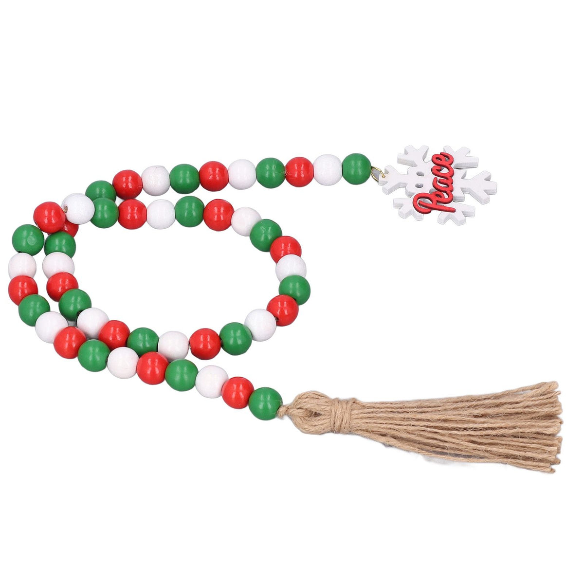 Wooden Beads Garland Colorful Premium Material Durable Vibrant Colors Wide Application Decorative Beads