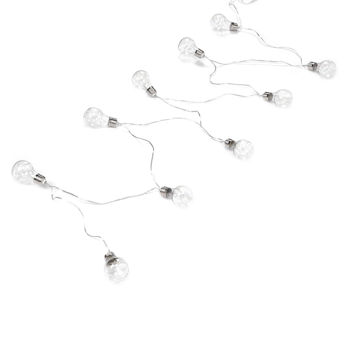 LED Light Strings Waterproof Copper Wire Lamp String E27 Bulb String Lights for Home Bedroom Decoration