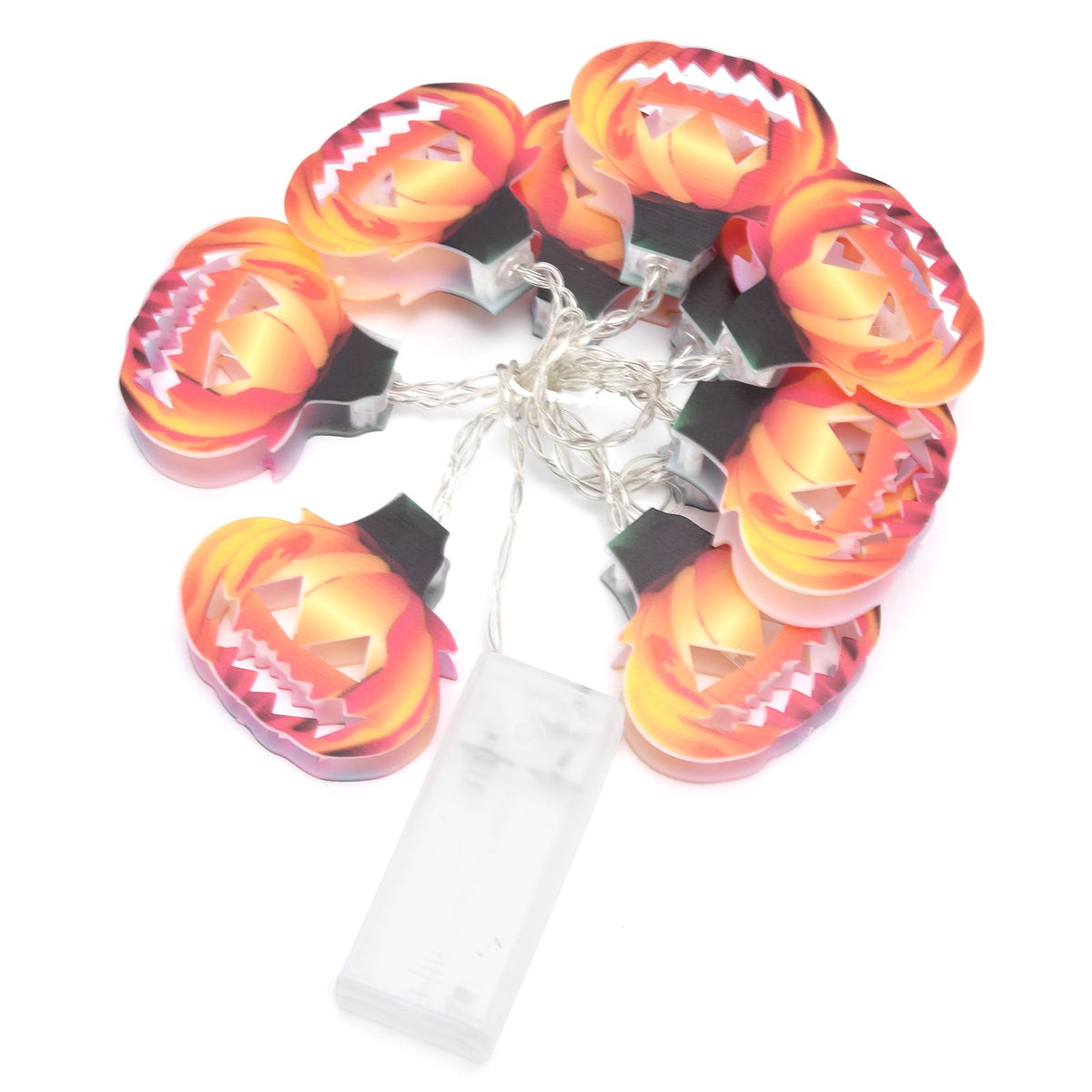 10LED Hollow Pumpkin String Lights Indoor Outdoor Halloween Festival Party Decoration Warm Light