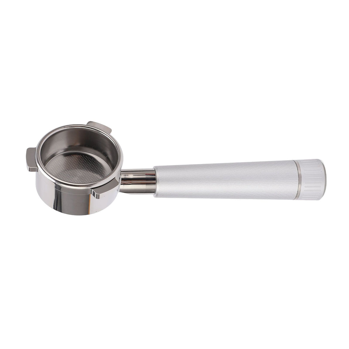 Coffee Portafilter Stainless Steel Bottomless 54mm 3 Ears Coffee Machine Accessories for Breville 8 Series Silver