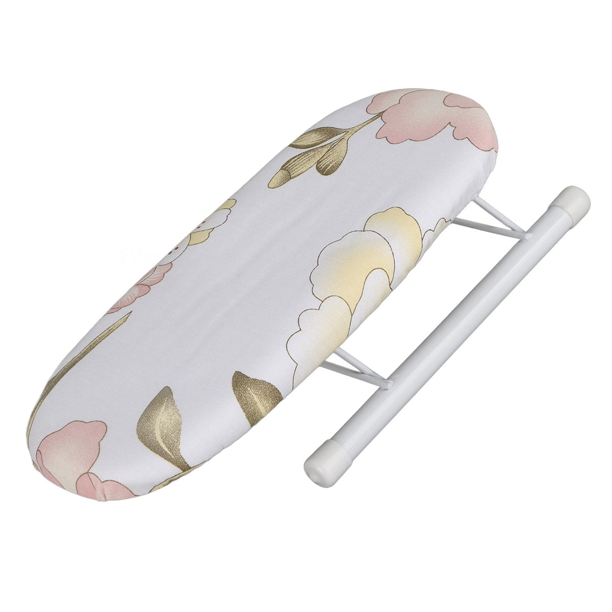 Foldable Space Saving Mini Ironing Board Home Travel Sleeve Cuffs Collars Handling Table(Peony)