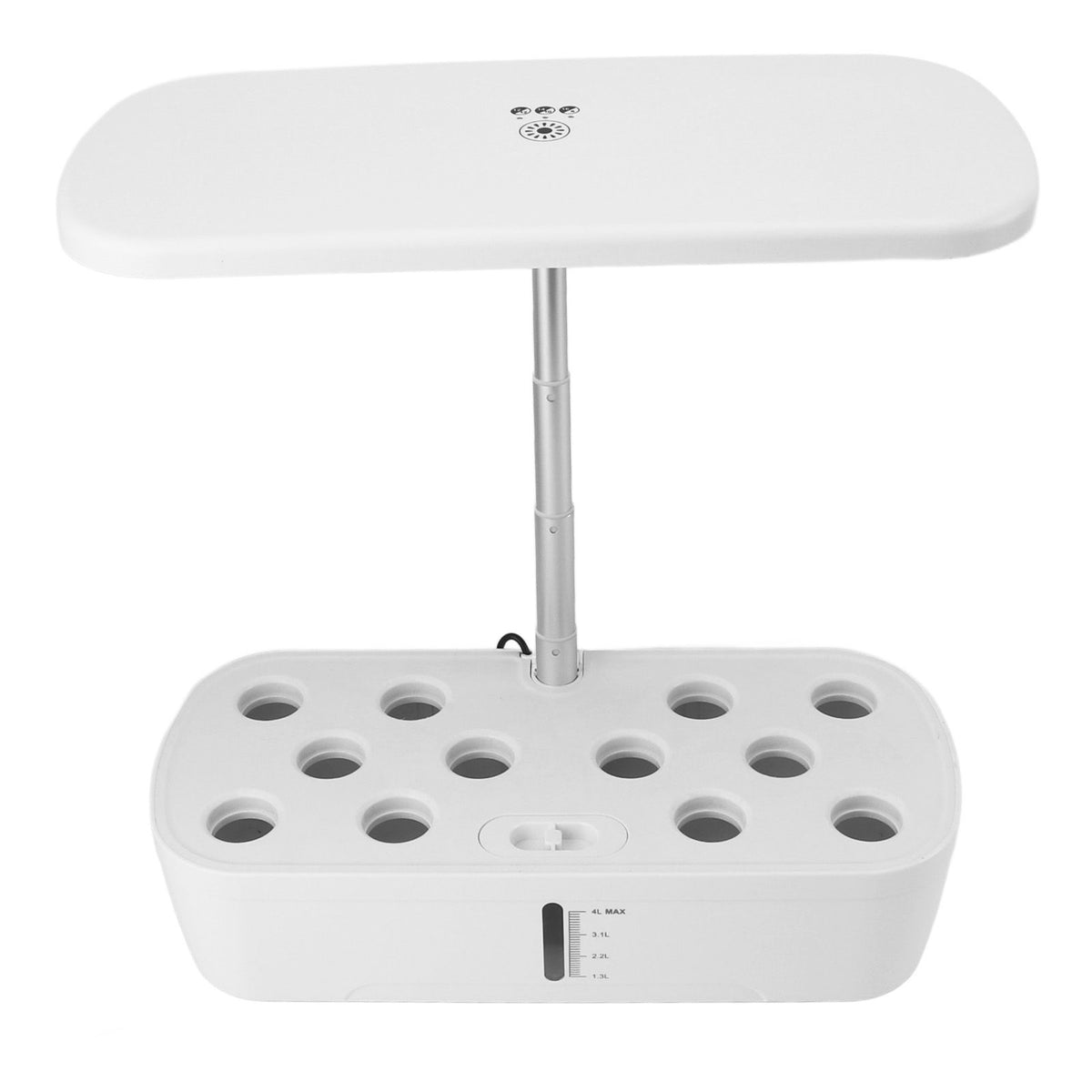 Indoor Garden Hydroponics Growing System 12 Pods Automatic Water Control with LED Light Hydroponic Planter Grower for Home