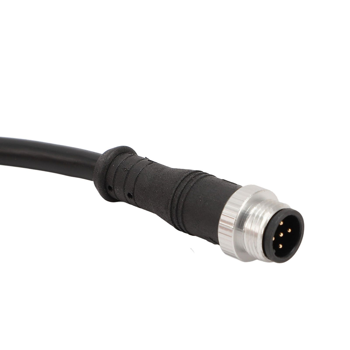 M12 5 Pin to RJ45 Ethernet Cable Water Resistant M12 5 Pin Male to RJ45 Shielded Cable for Indoor Outdoor 42.52in