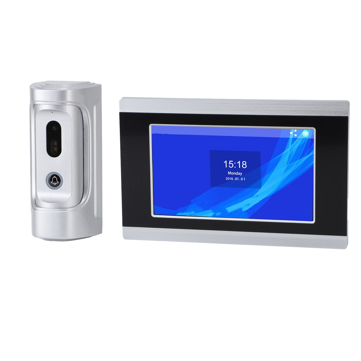 Video Doorbell Camera for Tuya 1080P HD Night Vision 2 Way Talk Wired Video Doorbell with 7 Inch TFT LCD Display for Home AC