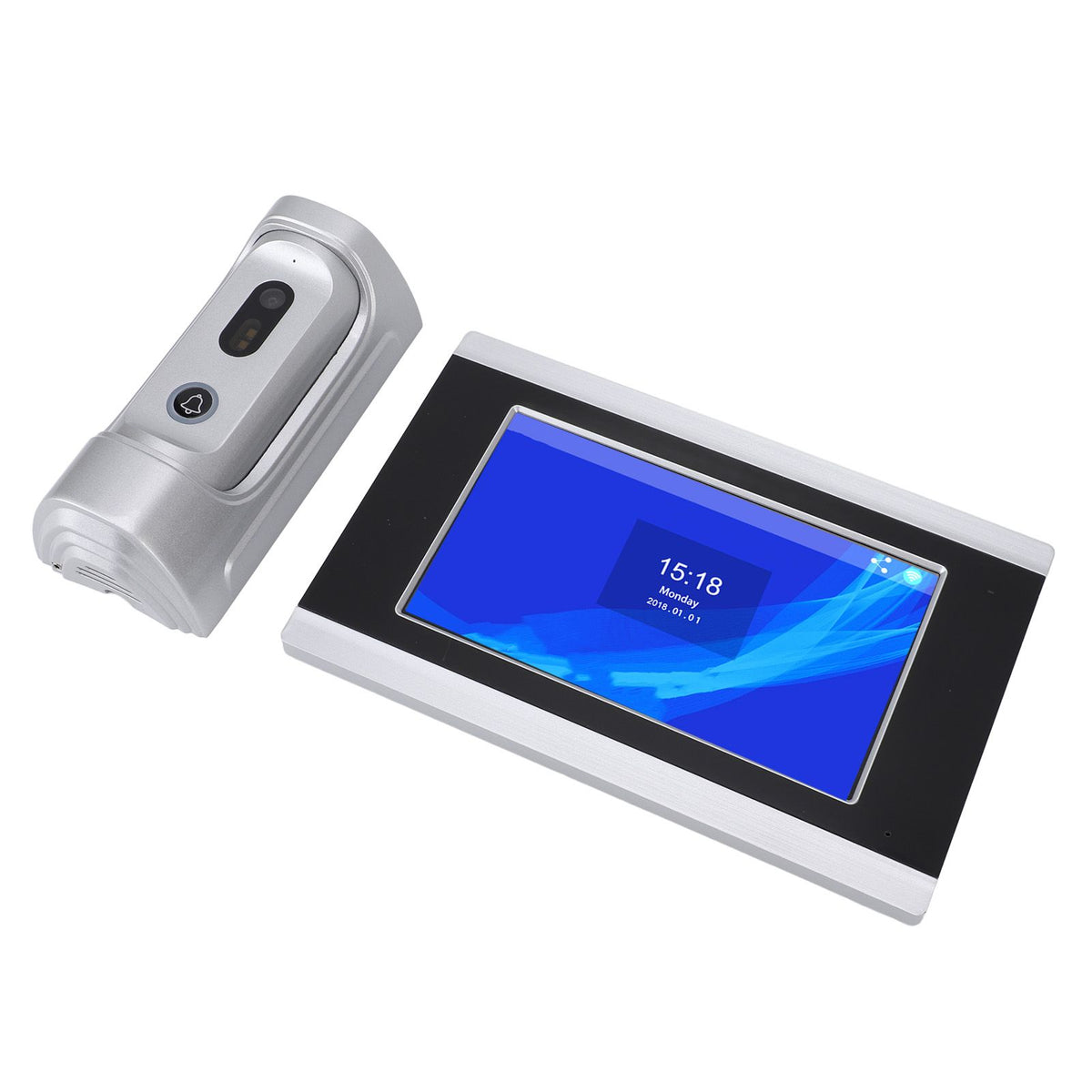 Video Doorbell Camera for Tuya 1080P HD Night Vision 2 Way Talk Wired Video Doorbell with 7 Inch TFT LCD Display for Home AC