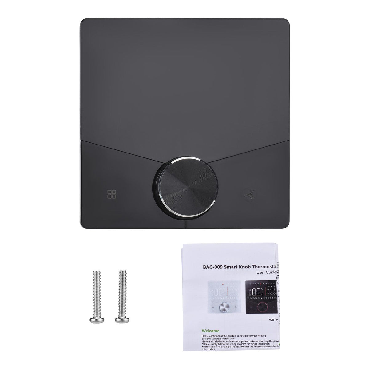WIFI Smart Central Air Conditioner Thermostat Touch Keypad Program LED Knob Design Dynamic Light Effects Large Touch Key BAC-009ELW