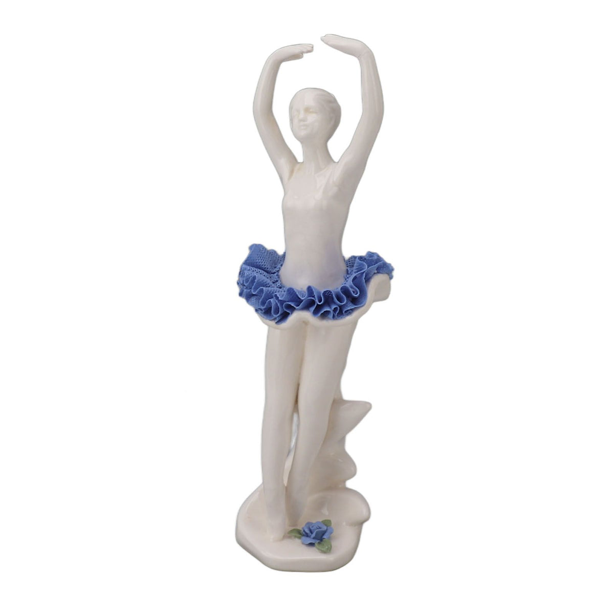 Ballerina Girl Figurine Ballet Dancer Statue Ceramic Sculpture Desk Ornament for Home Bookshelf Dinning Table Decoration