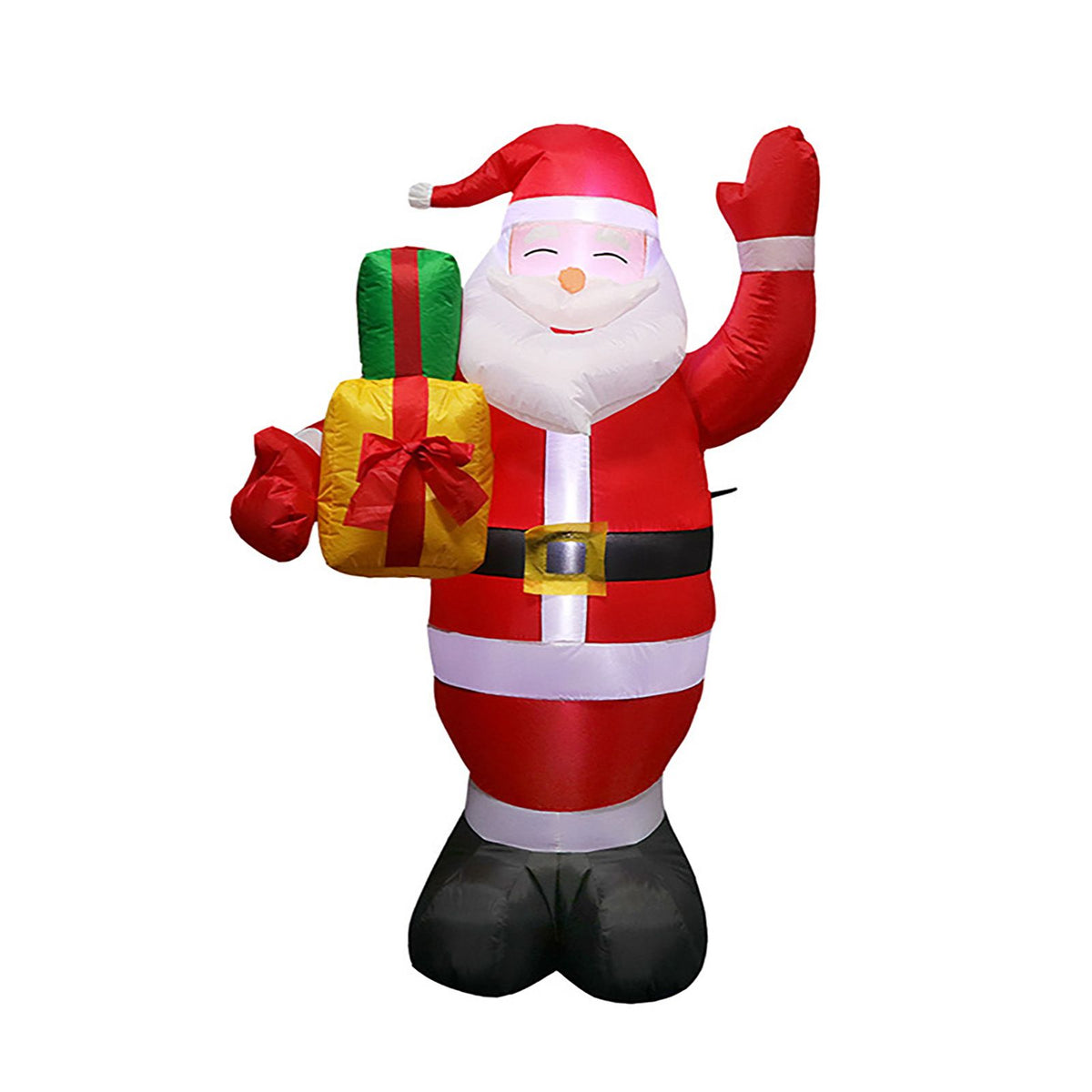 4.92ft Christmas Inflatable Santa Outdoor Decoration Blow Up Yard Standing Santa with Built in LED for Holiday Party Xmas Yard Garden Lawn Decor