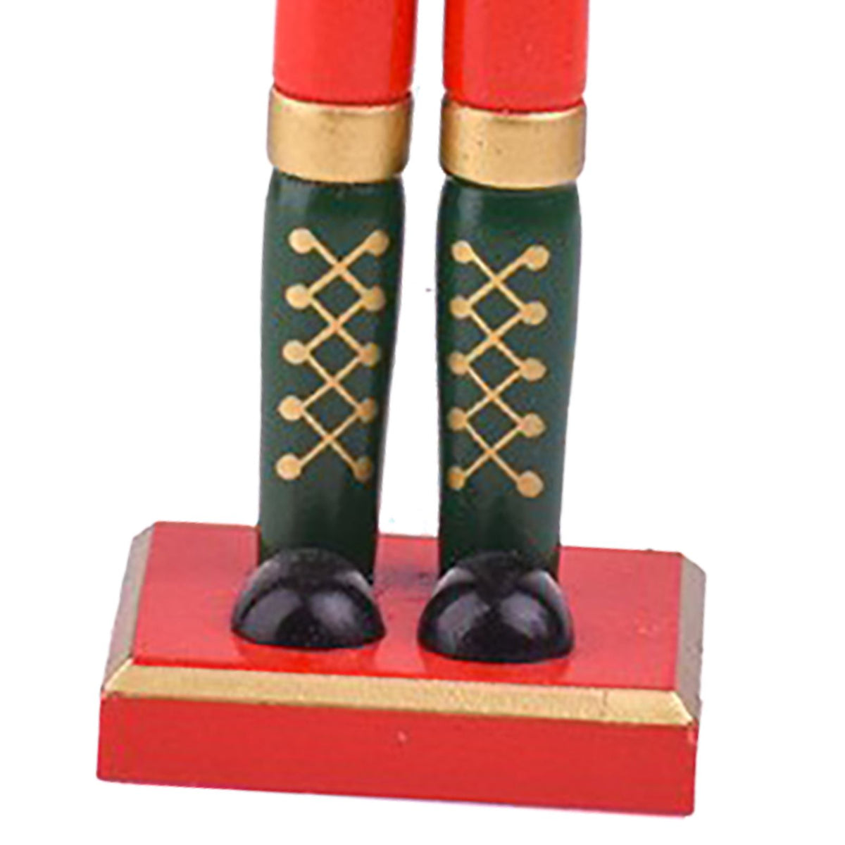 Nutcracker Figurine Exquisite Xmas Themed Wooden Nutcracker Ornament for Wine Cabinet Desk Green Sword Soldier