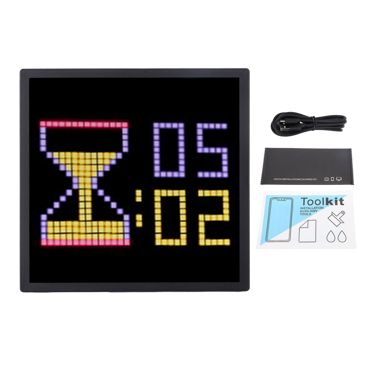 32x32 LED Pixel Art Display Screen Pixel Cloud Digital Picture Frame Pixel Art Digital Picture Frame with APP Control for Gaming Room Desk Wall Decor