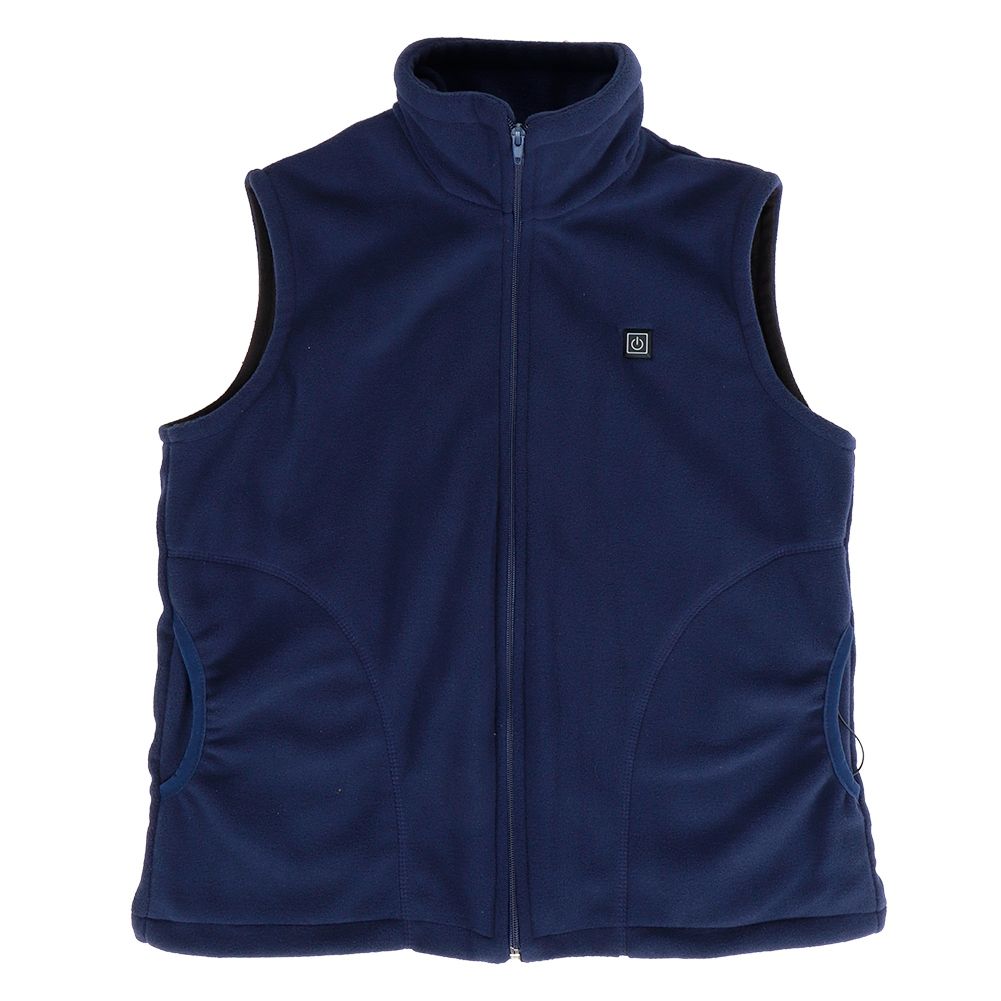 Intelligent 3 Gear Adjustable Electric USB Heating Warm Sleeveless Vest for Men Women BlueM