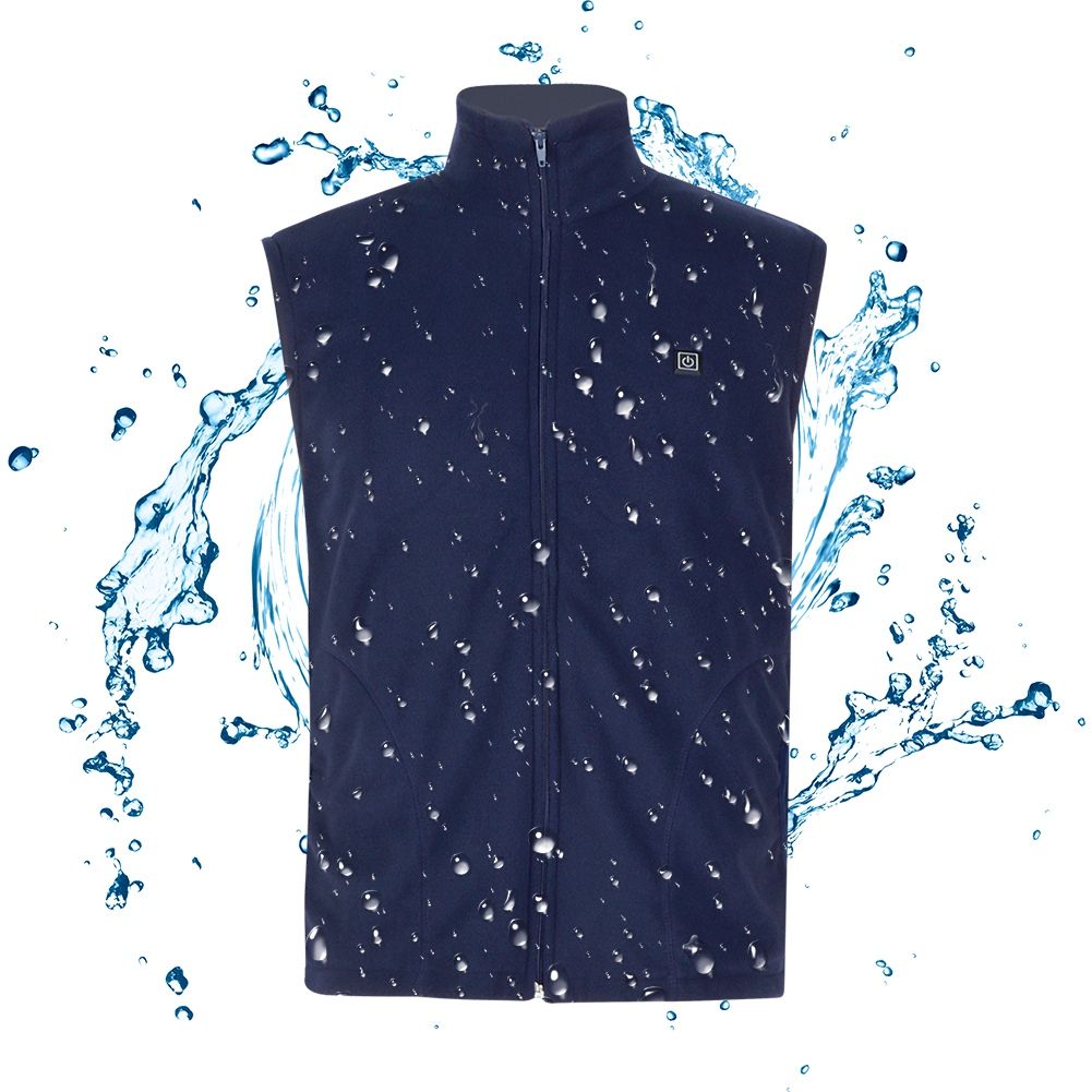 Intelligent 3 Gear Adjustable Electric USB Heating Warm Sleeveless Vest for Men Women BlueM