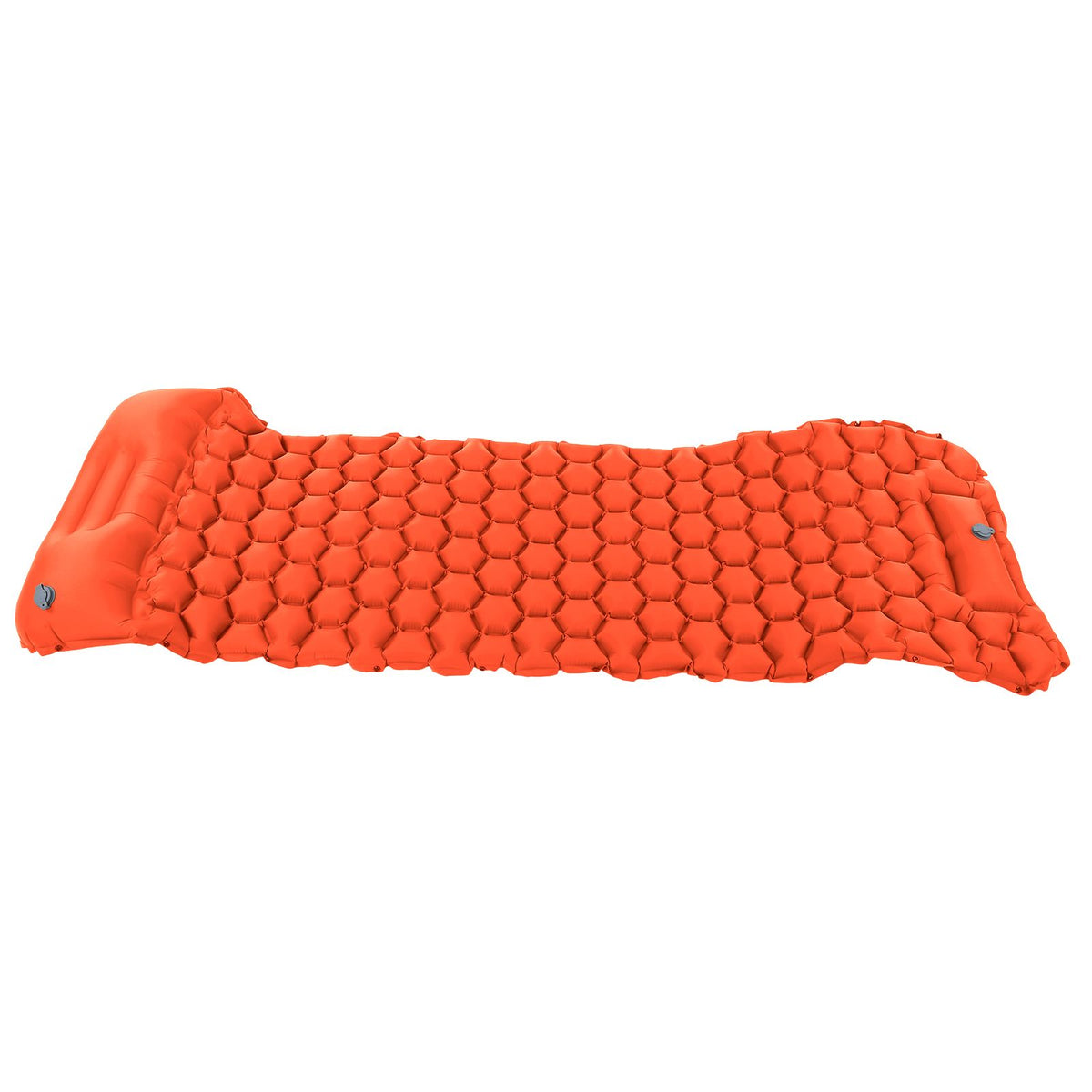 Camping Sleeping Pad Mat Foot Press Inflatable Cushion Mattress for Tent Hiking TravelOrange