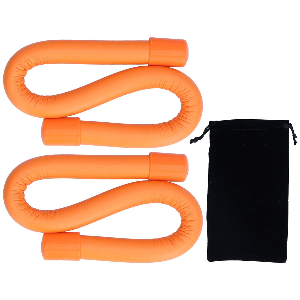 Yoga Weight Ring Elastic Adjustable Durable Household Unisex Wrist Weights for Sports RunningOrange (240gx2)