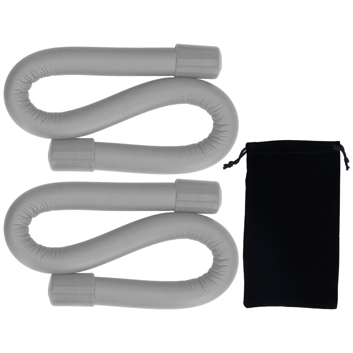 Yoga Weight Ring Elastic Adjustable Durable Household Unisex Wrist Weights for Sports RunningGrey (340gx2)