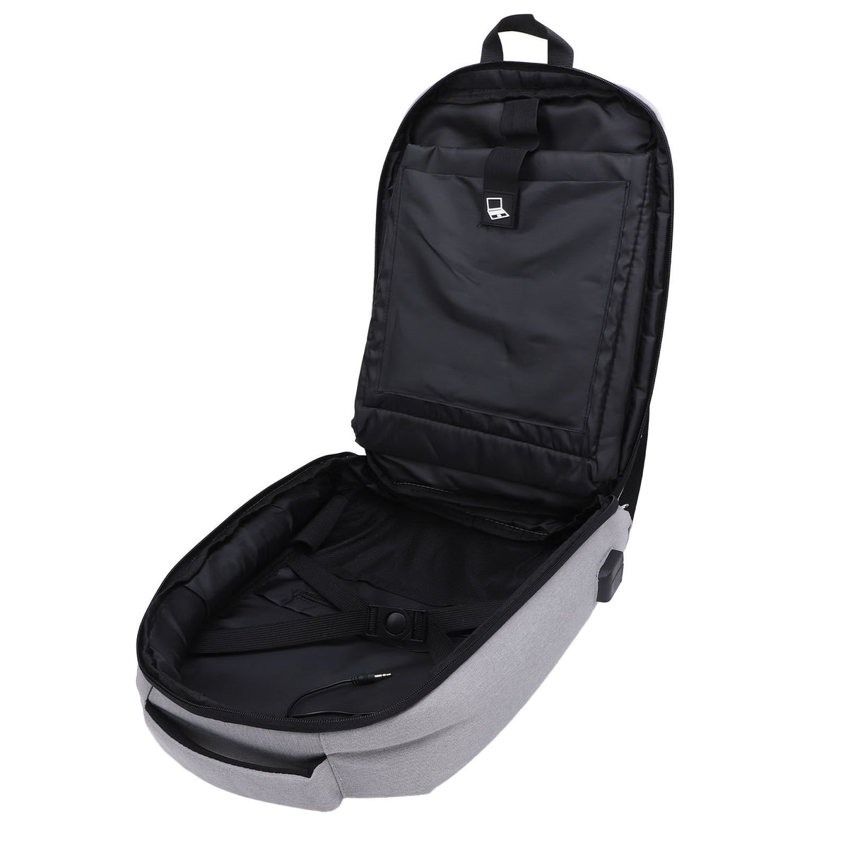 Satellite Travel Bag Anti Theft Laptop Backpack Dish Router Accessories Storage with USB Charging Port Water Resistant Multi Functional