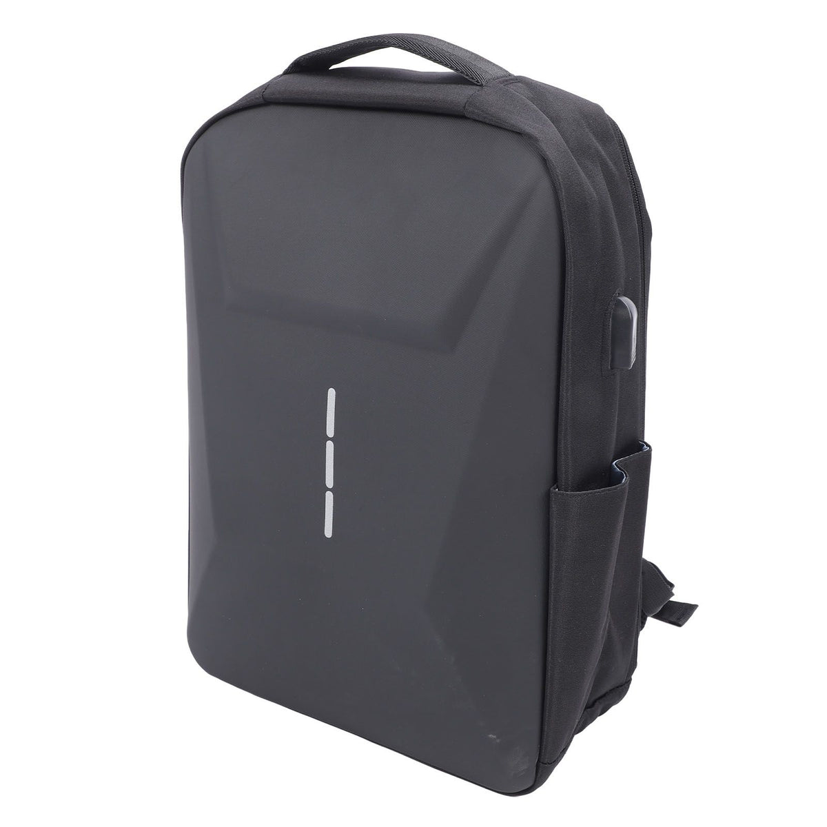 Backpack with USB Charging Port Black Water Resistant Anti Theft Password Lock Storage Backpack for Satellite Accessories Laptop