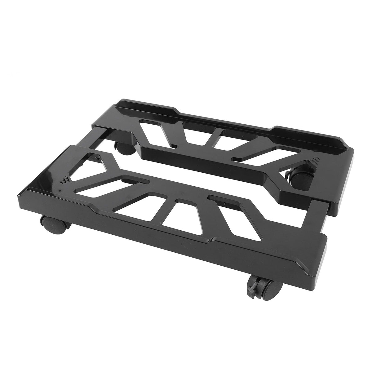 Adjustable Mobile CPU Stand Ventilated Computer Tower Stand PC Tower Stand with 4 Locking Caster Wheels Fits Most PC PC Floor Cart Riser