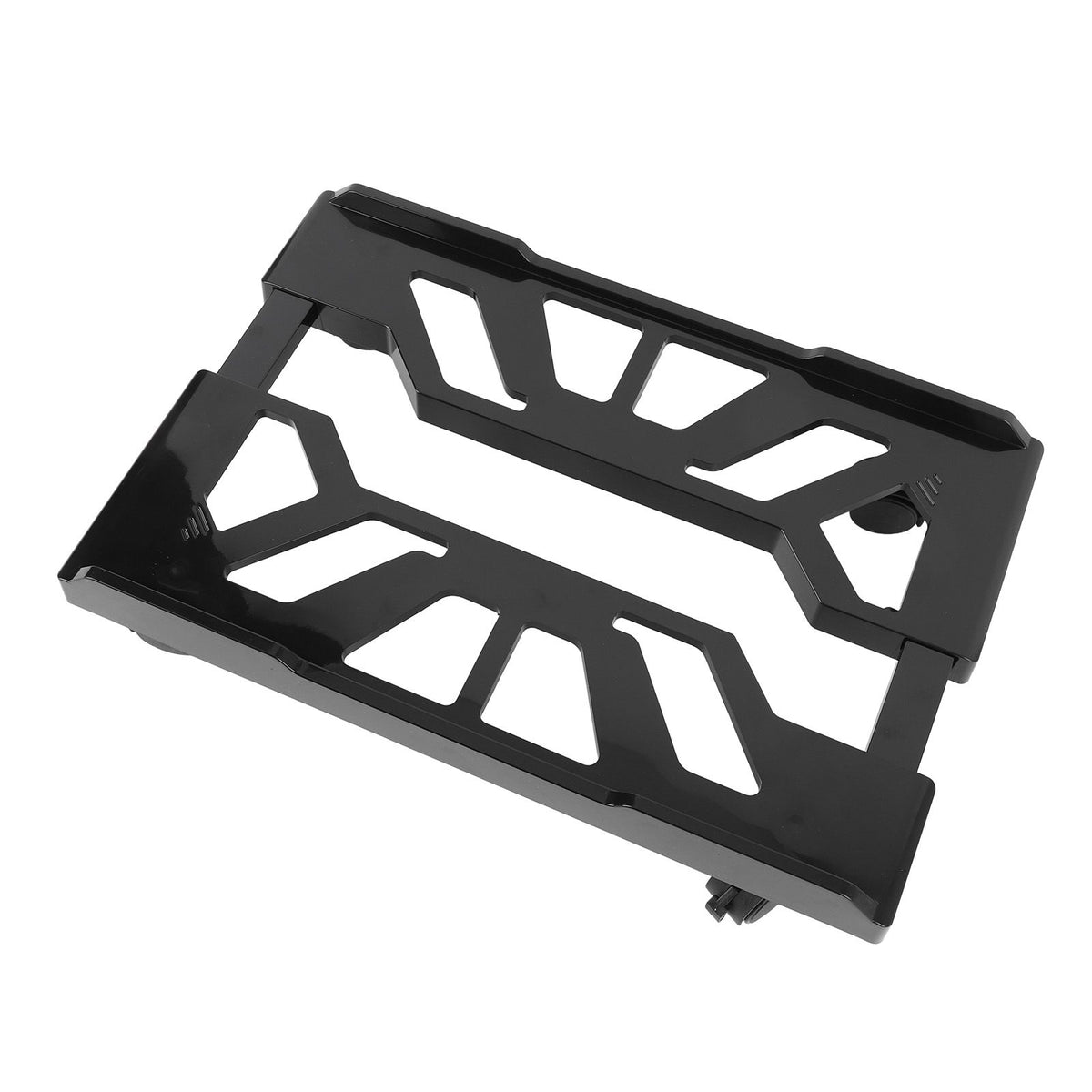 Adjustable Mobile CPU Stand Ventilated Computer Tower Stand PC Tower Stand with 4 Locking Caster Wheels Fits Most PC PC Floor Cart Riser