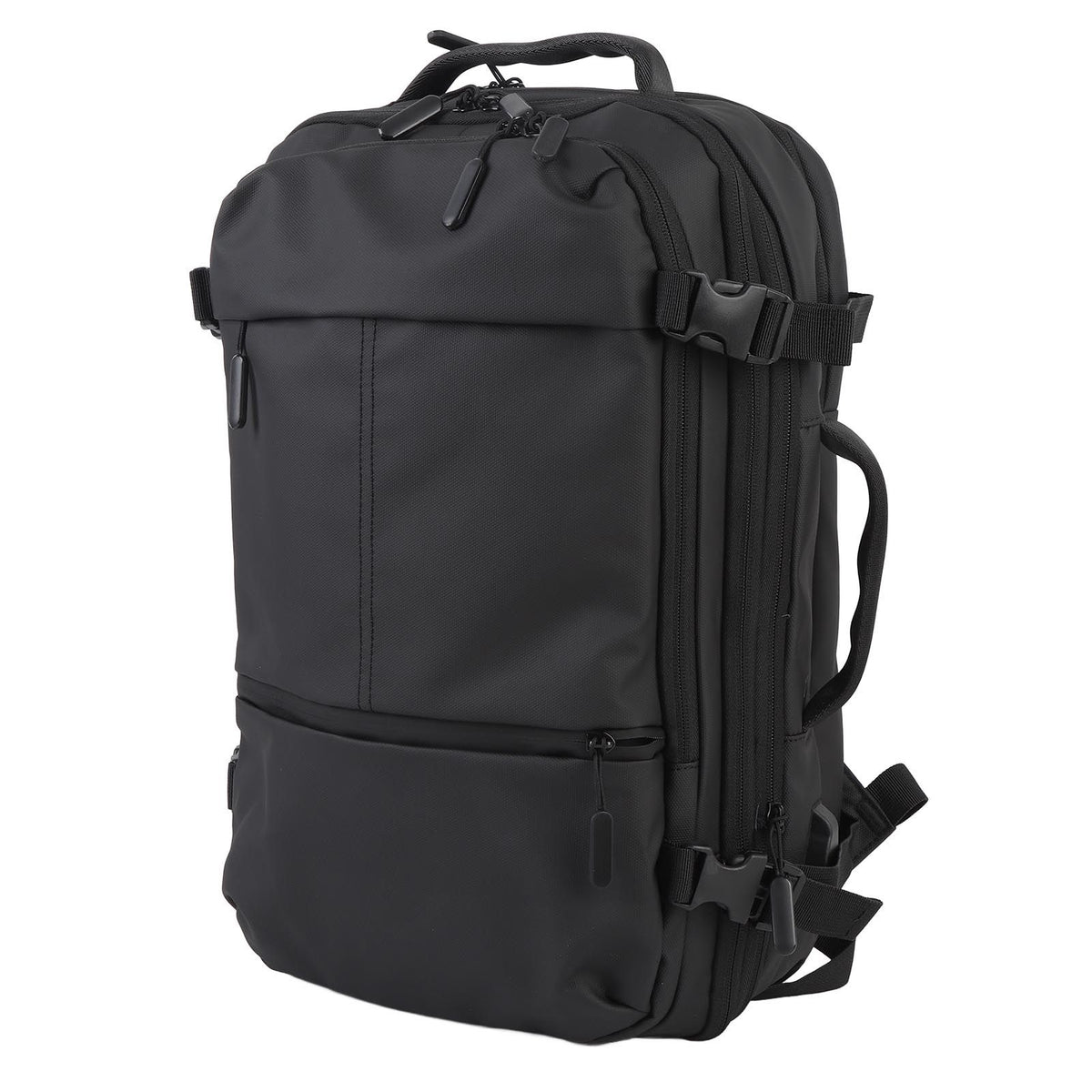 Carry On Backpack for Men 36 to 55L Expandable Rainproof Travel Backpack with USB Charging Port Anti Theft Zipper Pocket for 17.3 Inch Laptop