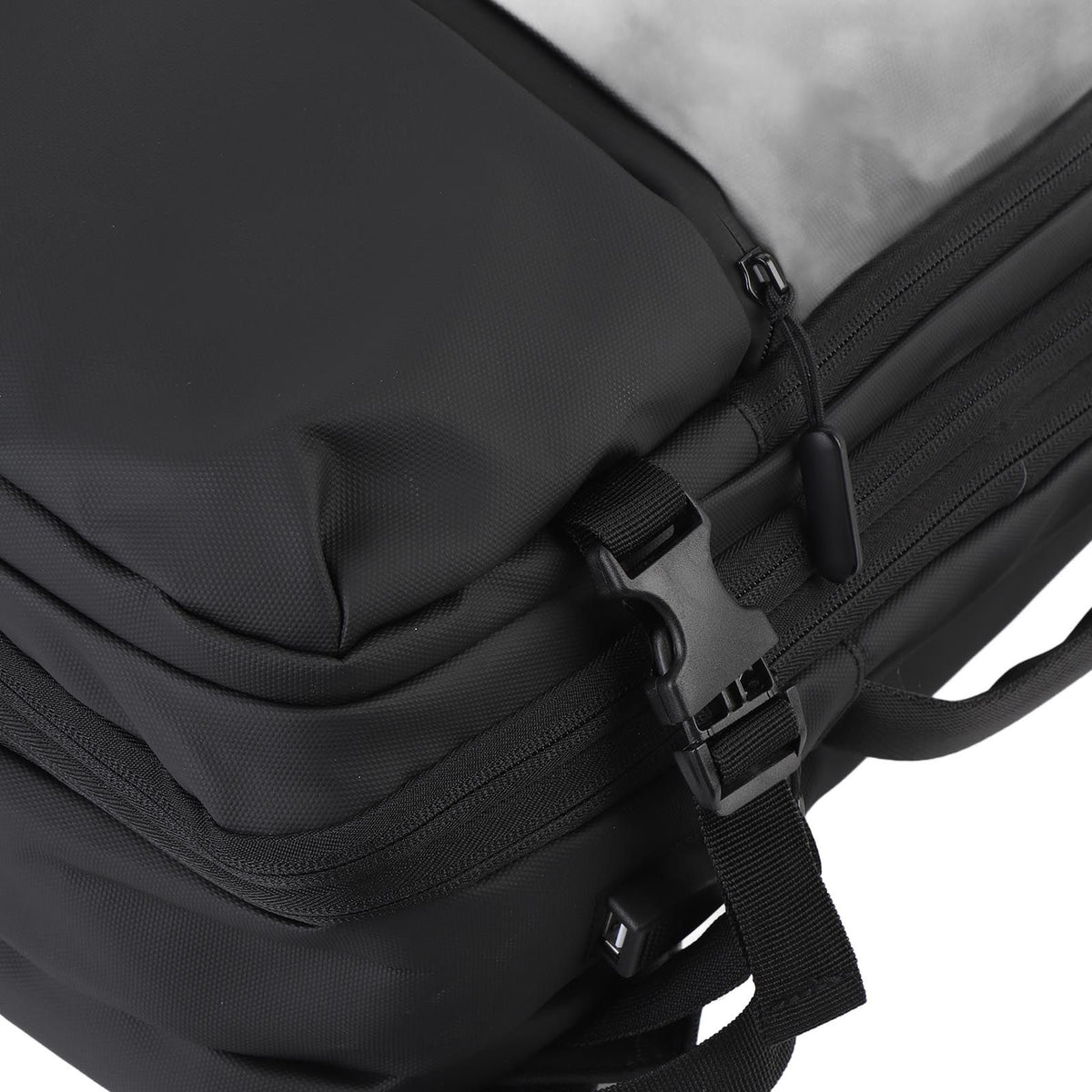 Carry On Backpack for Men 36 to 55L Expandable Rainproof Travel Backpack with USB Charging Port Anti Theft Zipper Pocket for 17.3 Inch Laptop