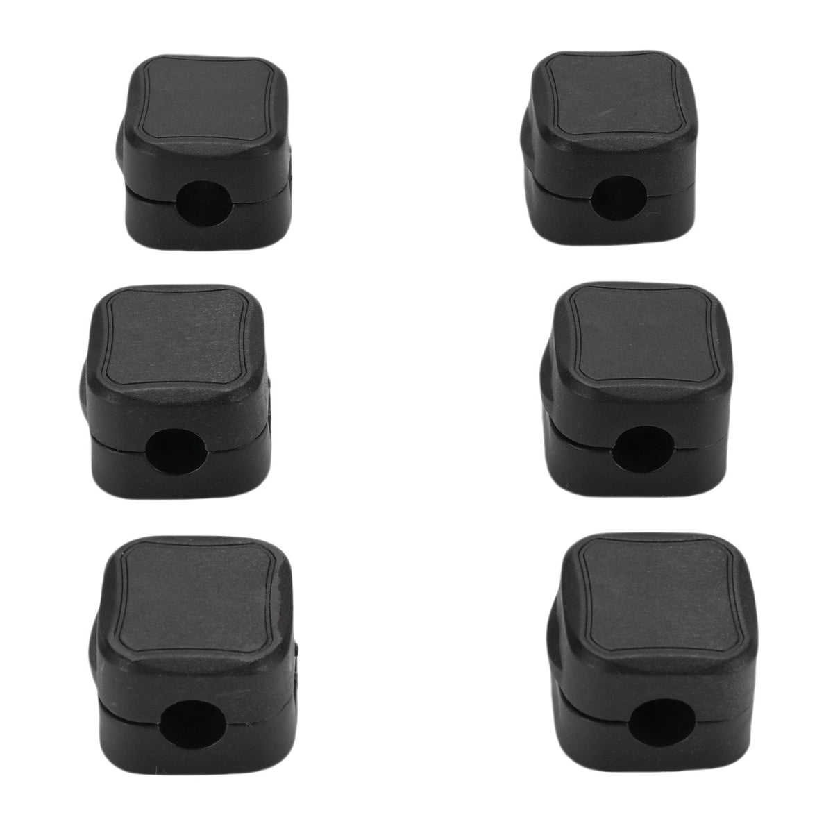 6pcs Magnetic Cable Clips Cord Holder Desk Cable Management Adhesive Wire Holder Keeper Organizer for Home Office Desk Car Nightstand Black