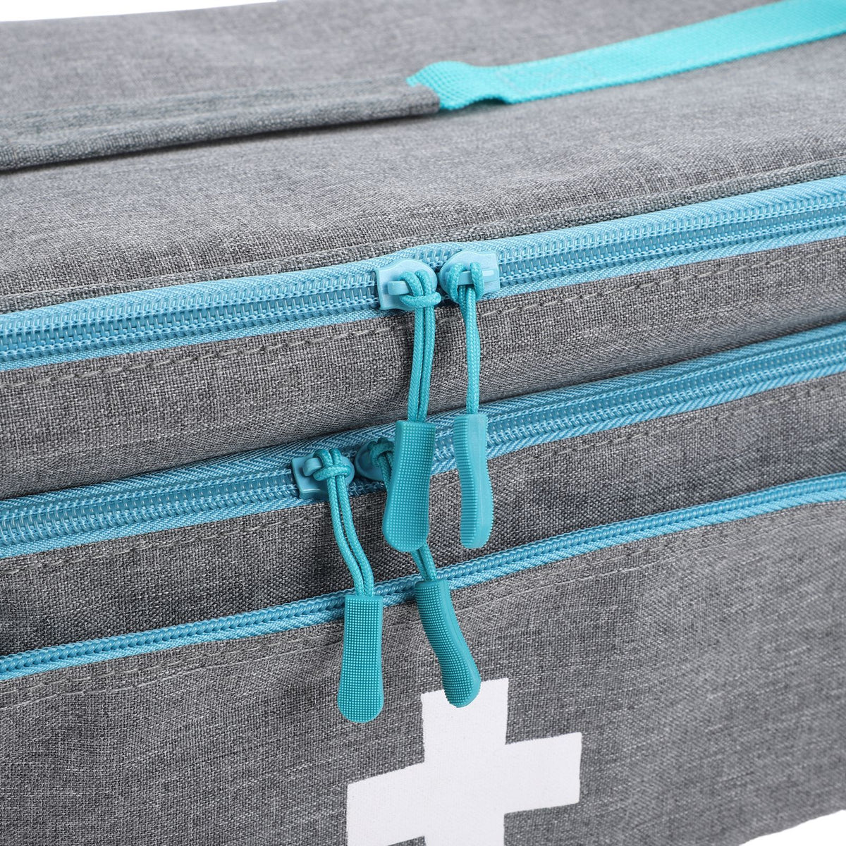 First Responder Bag Medication Carrying Case Emergency Supplies Storage Bag for Car Home Office Outdoor Grey 18x23x40cm / 7.09x9.06x15.75in