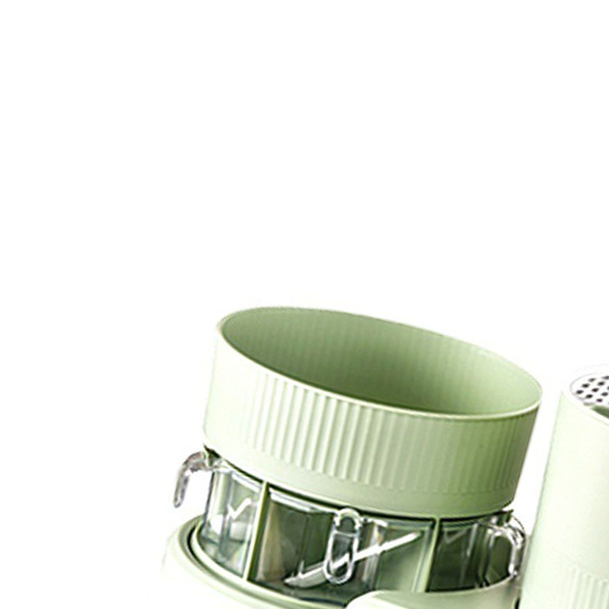 Knife Utensil Holder Kitchen Multifunctional Rotating Rack Knife Holder Chopstick Holder with Drainage Spice Rack Organizer Green