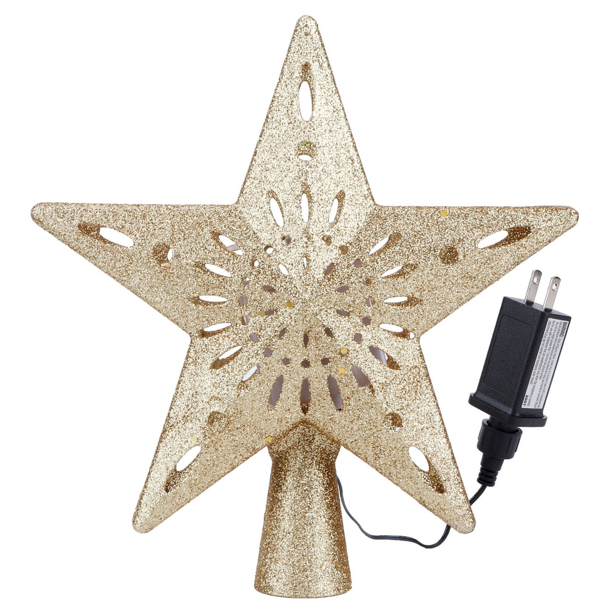 Snowflake Projector Lamp LED Rotating Christmas Tree Toppers Light Home DecorationUS Plug 120V