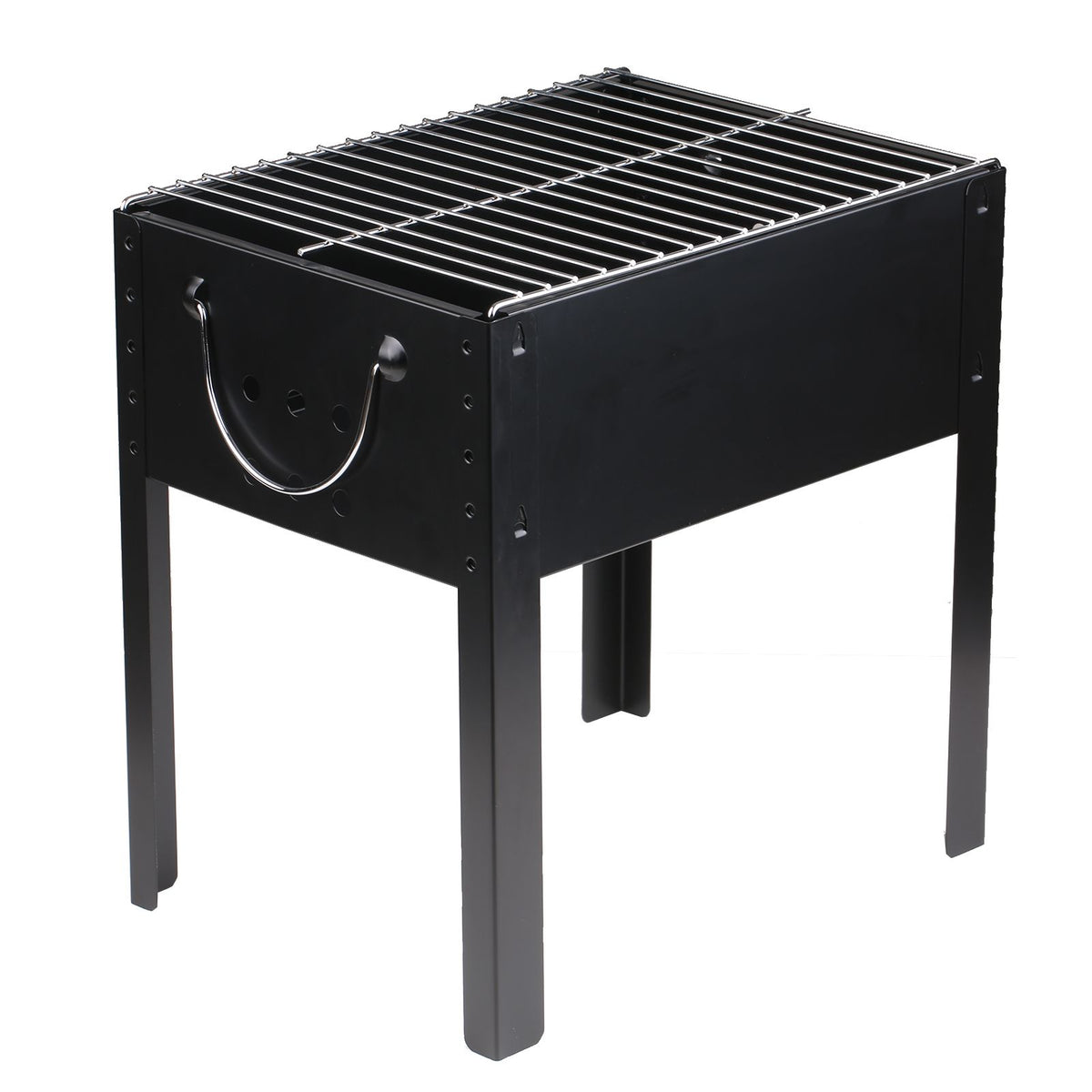 Portable Charcoal Grill Stainless Steel Cooking Grate Tabletop Charcoal Barbecue Grill for Outdoor Camping Tailgating Traveling Picnic