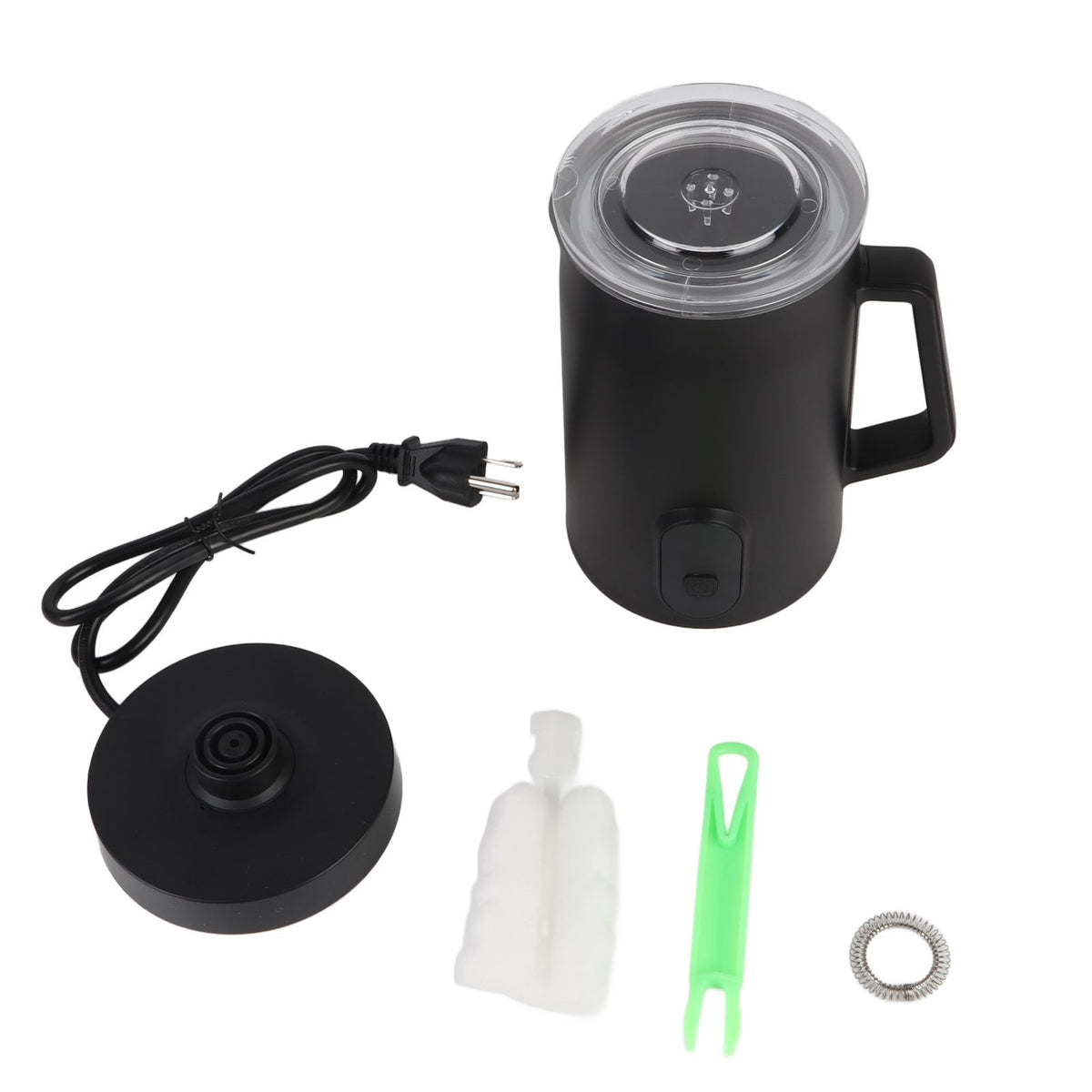 Electric Milk Frother 400W 580ml Warm and Cold Milk Foamer 4 In 1 Automatic Non Slip Stainless Steel Foam Maker for Coffee Latte Cappuccino Hot Chocolate