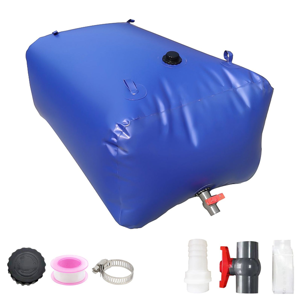 Large Capacity Water Storage Bladder 110L / 29.06Gal Foldable Portable Water Tank Camping Garden Drought Resistance Collapsible Emergency Soft Water Bag for Agricultural Irrigation Outdoor